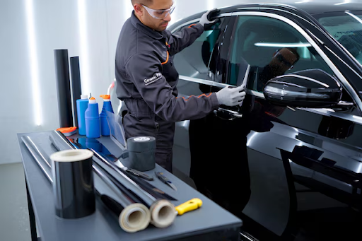Ceramic tint installation
